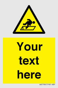 Custom Warning Hatch Sign